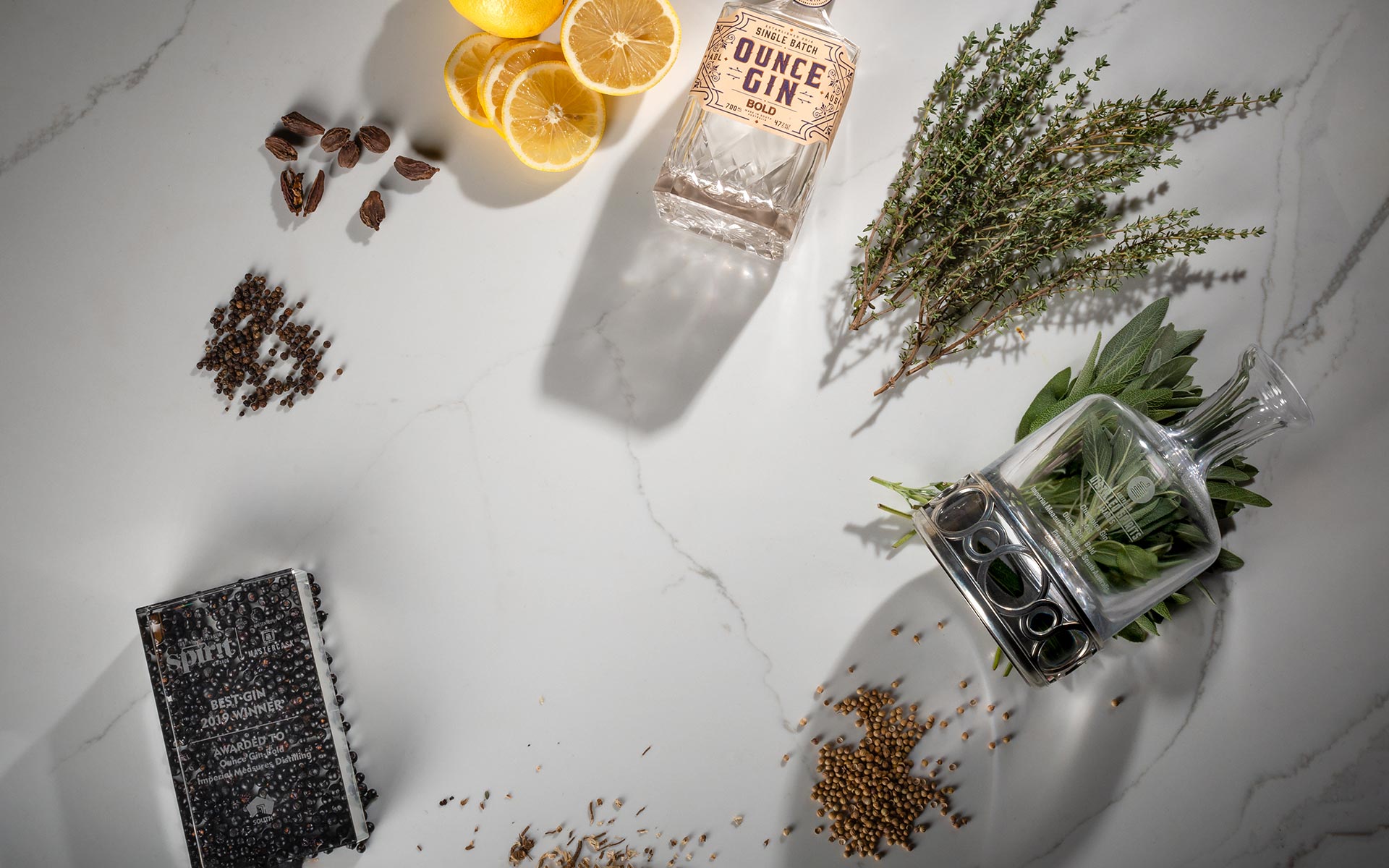 Imperial Measures Ounce Gin - Awards and Botanicals