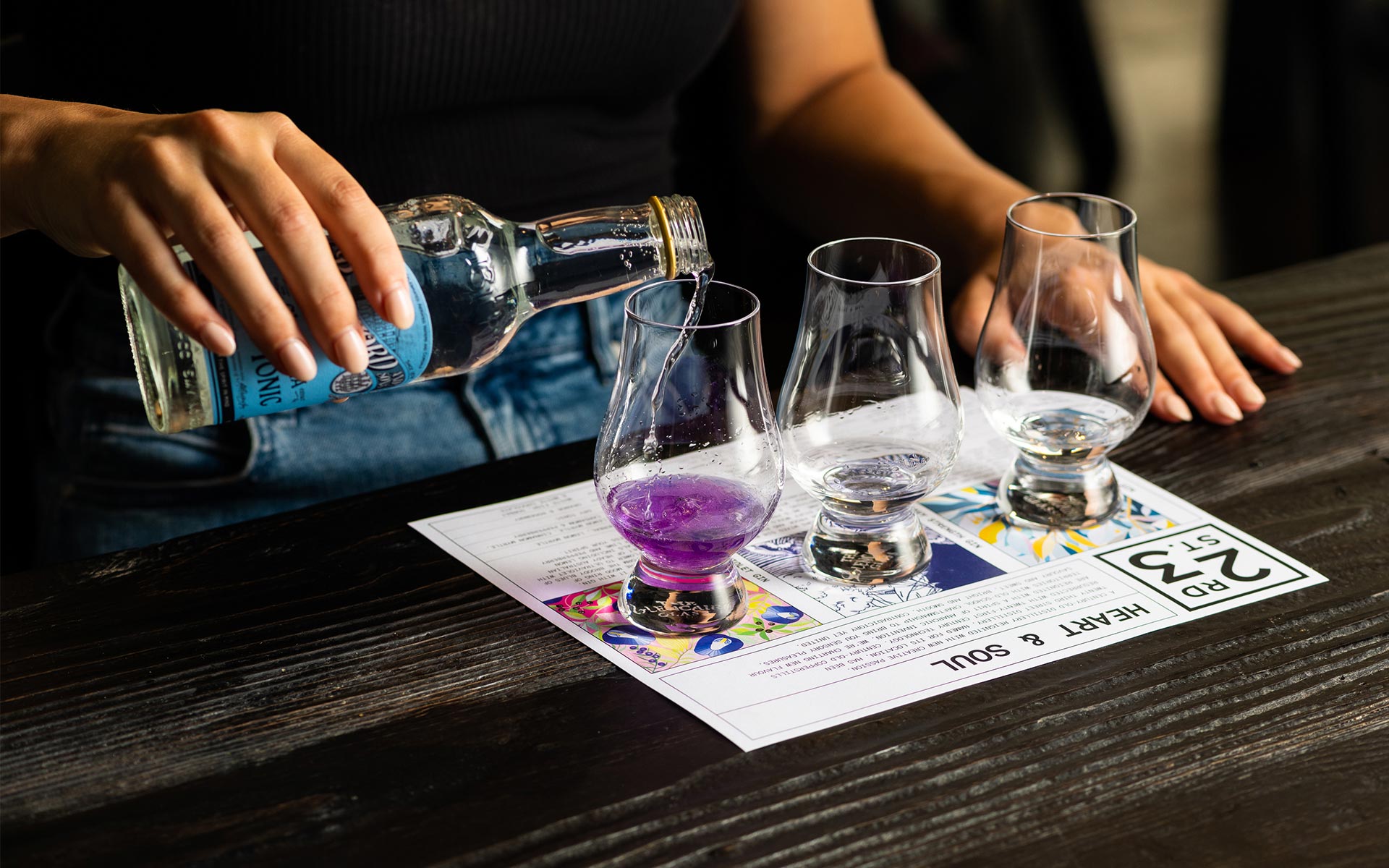 23SD Gin Tasting Mat - Heart And Soul