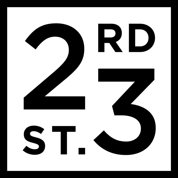 23rd Street Black and White Logo