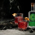 Seven Seasons Green Ant Gin and Negronis with smoking coals