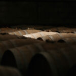 Barrels of spirit aging at St Agnes Distillery